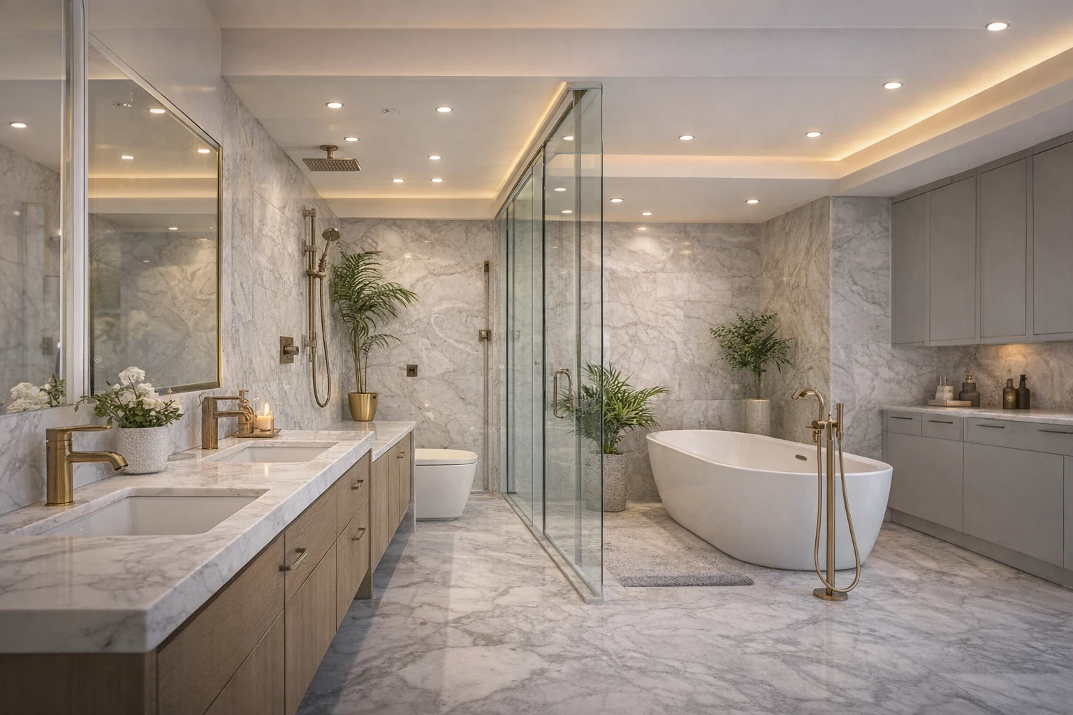 Luxury bathroom remodel preview